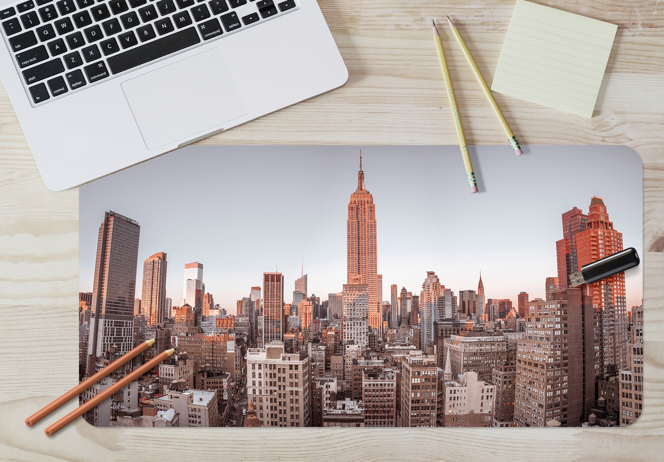 3D City Building 123124 Assaf Frank Desk Mat