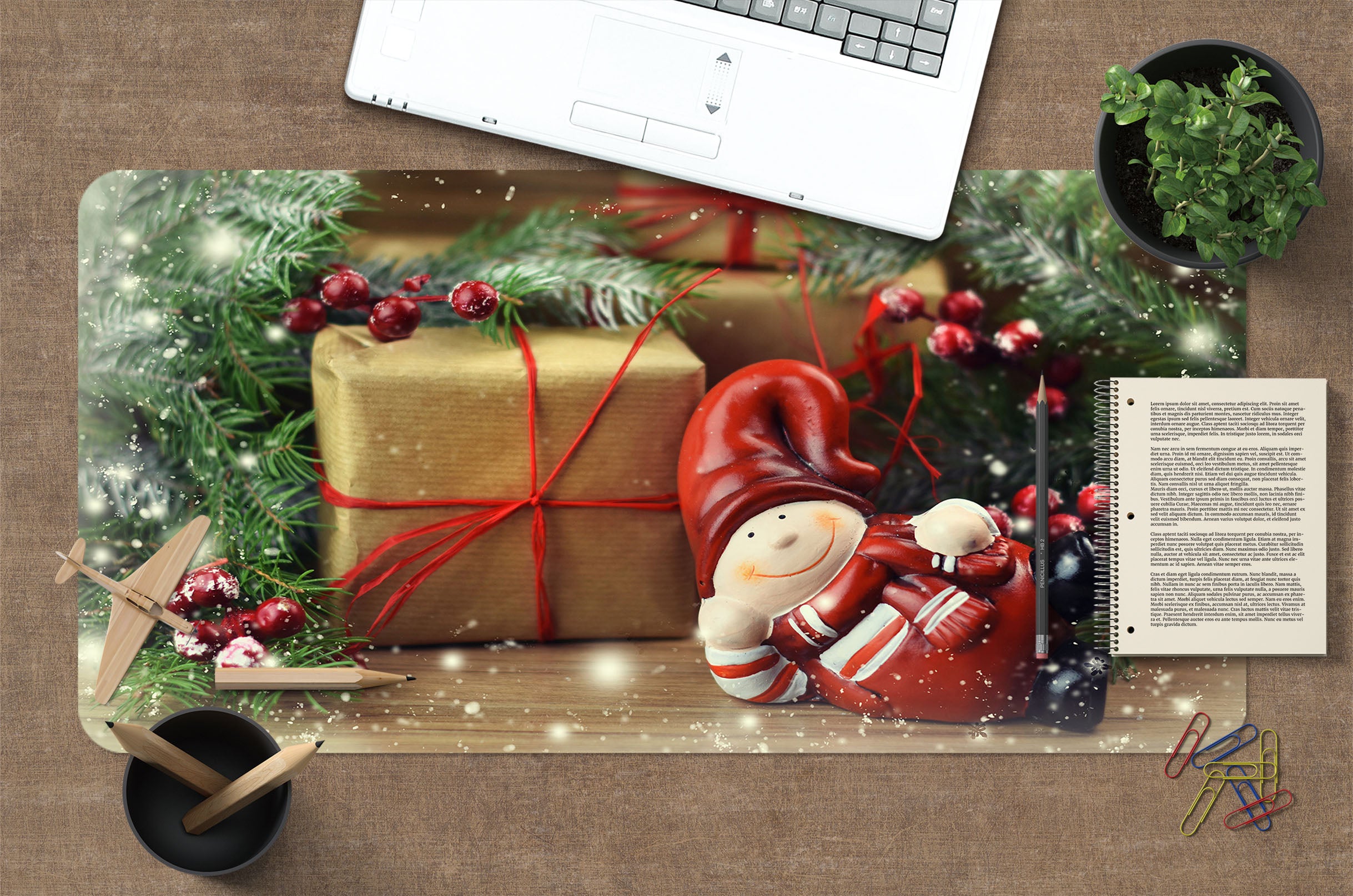 3D Gift 53191 Christmas Desk Mat Xmas