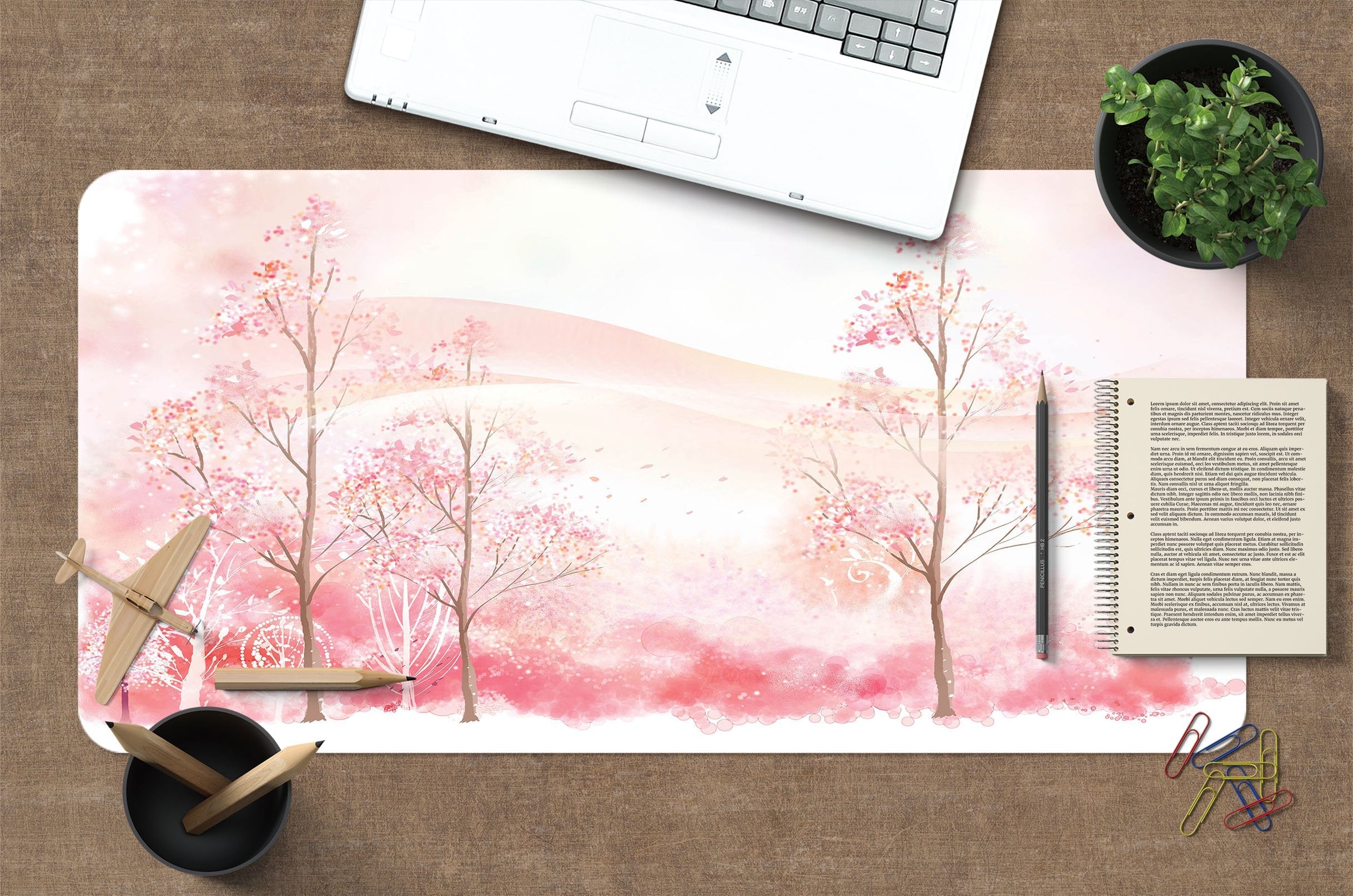 3D Hand Painted 076 Desk Mat Mat AJ Creativity Home 