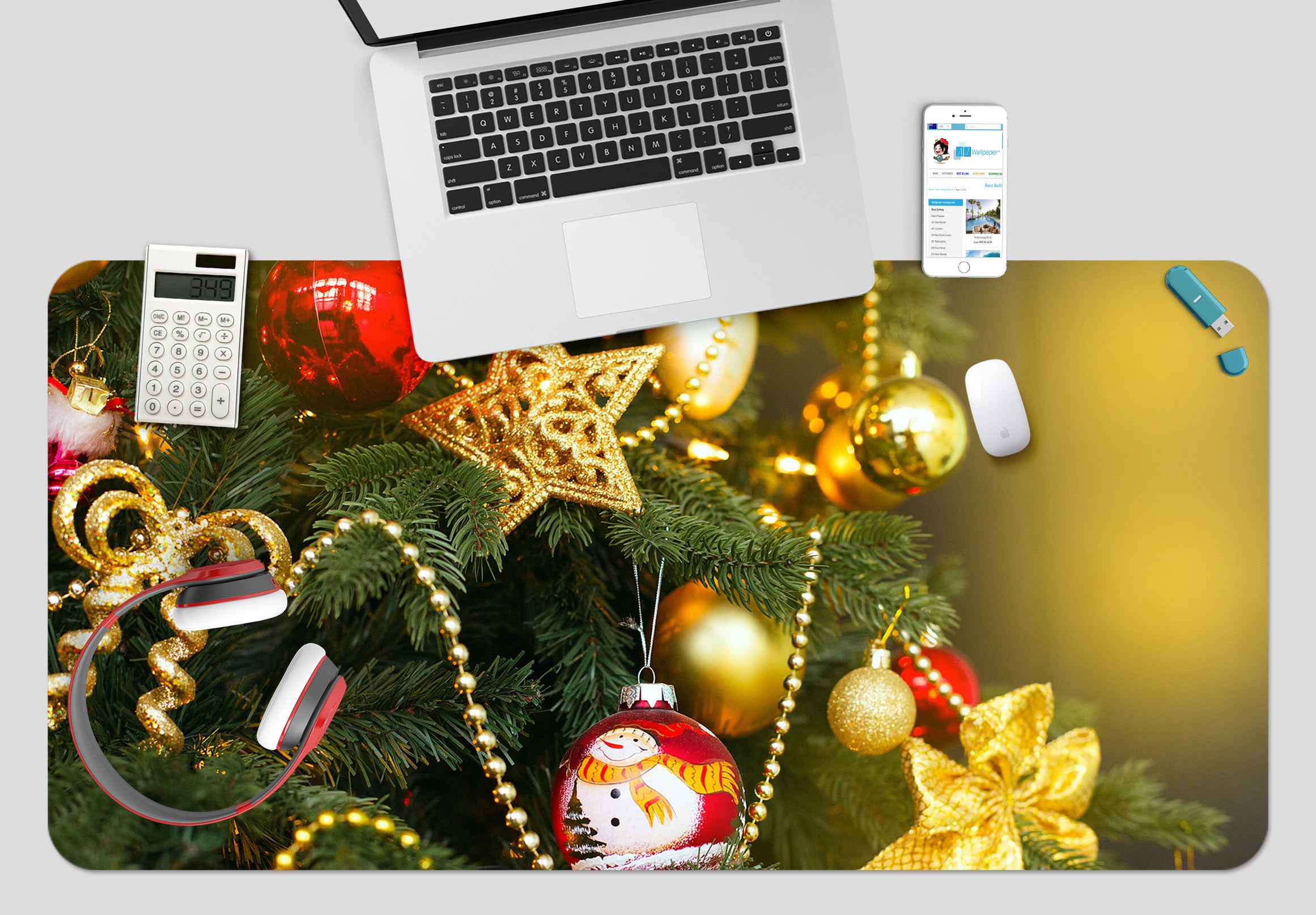 3D Christmas Tree Pendant 53193 Christmas Desk Mat Xmas