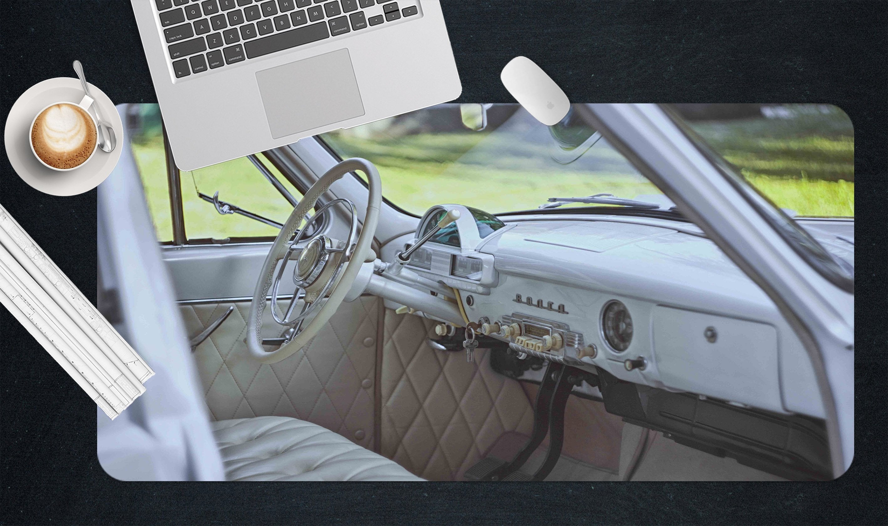 3D Bridge Car Seat 134 Desk Mat Mat AJ Creativity Home 