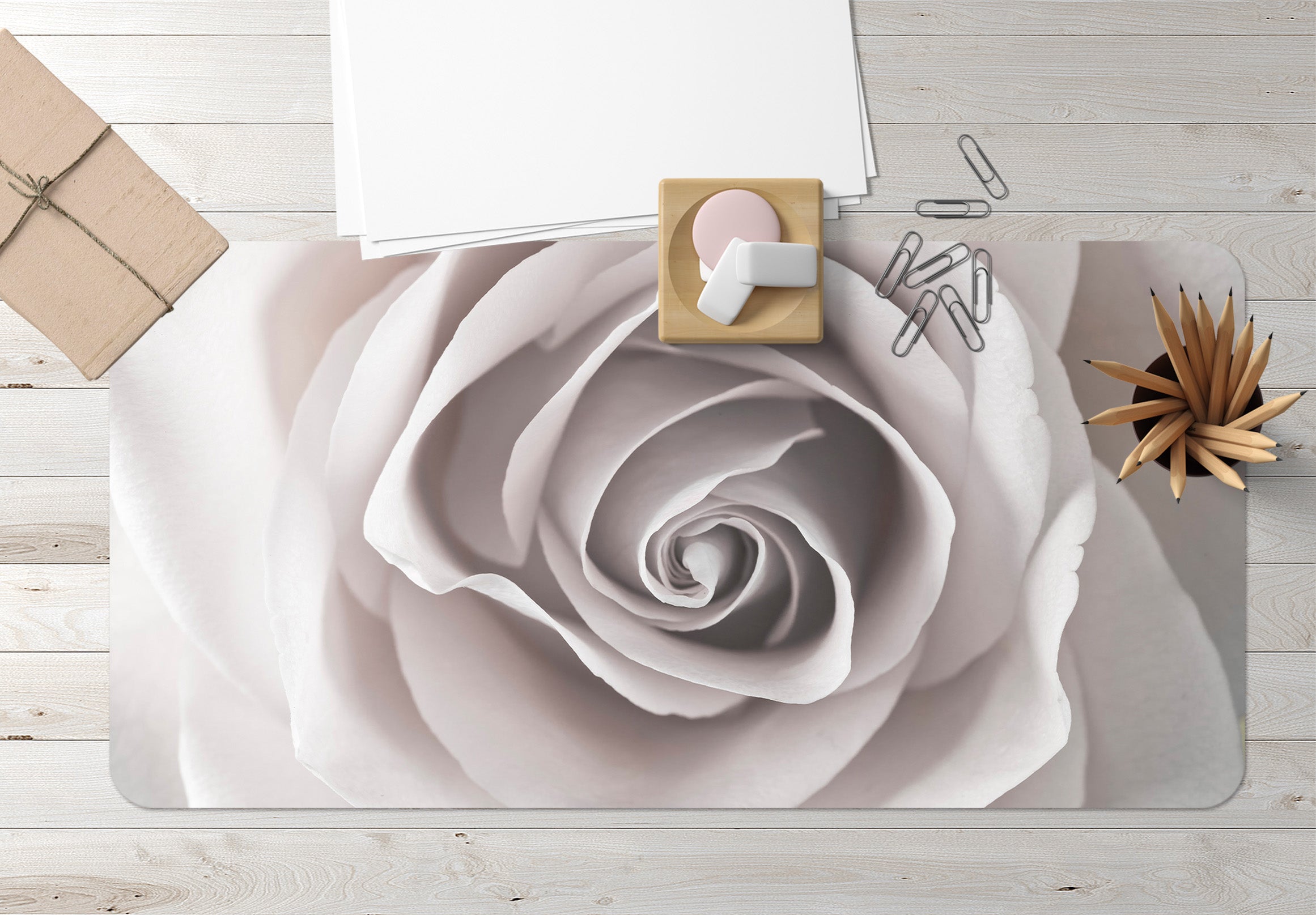 3D Elegant Rose 7718 Assaf Frank Desk Mat