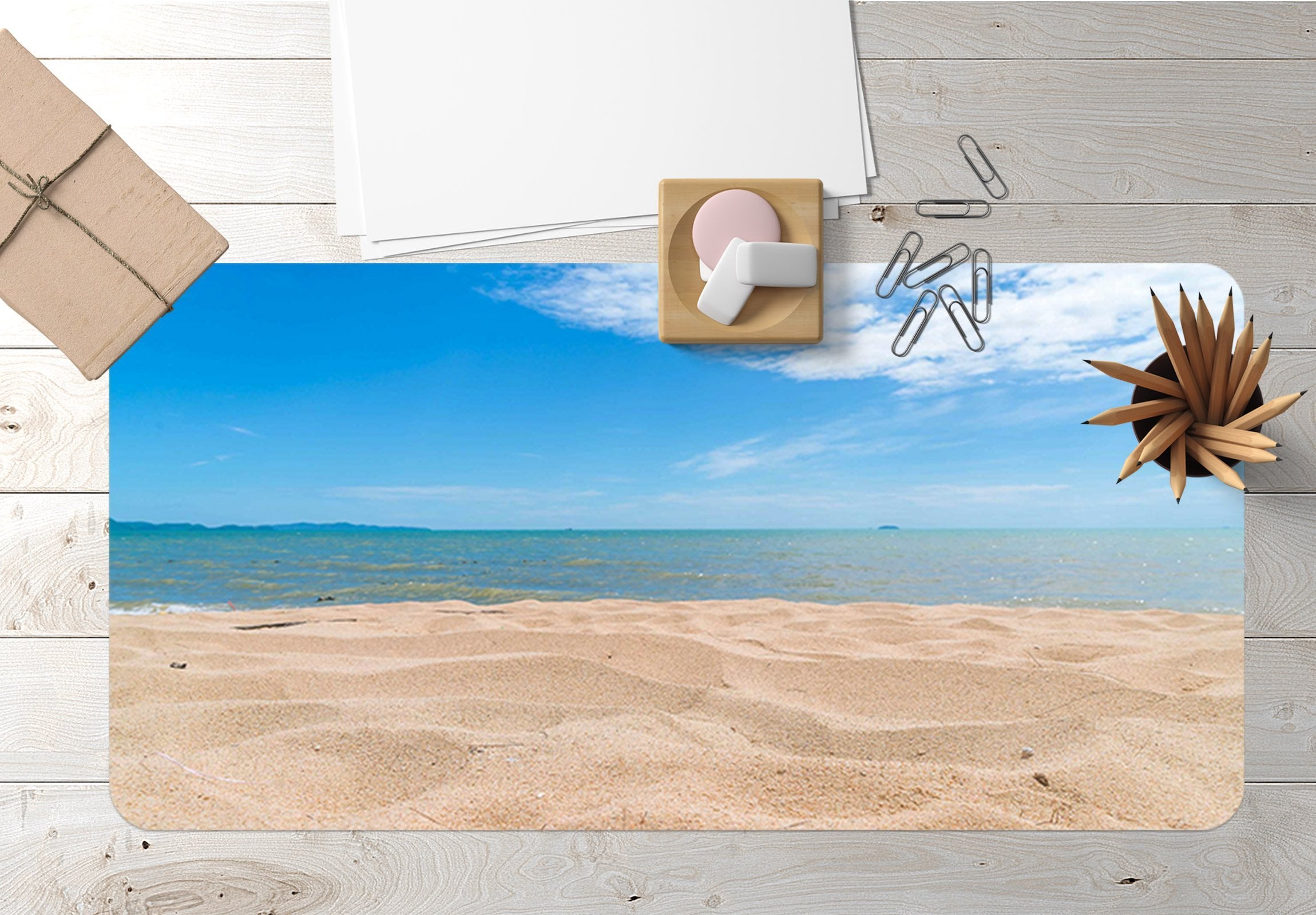 3D Beach Sea 022 Desk Mat Mat AJ Creativity Home 