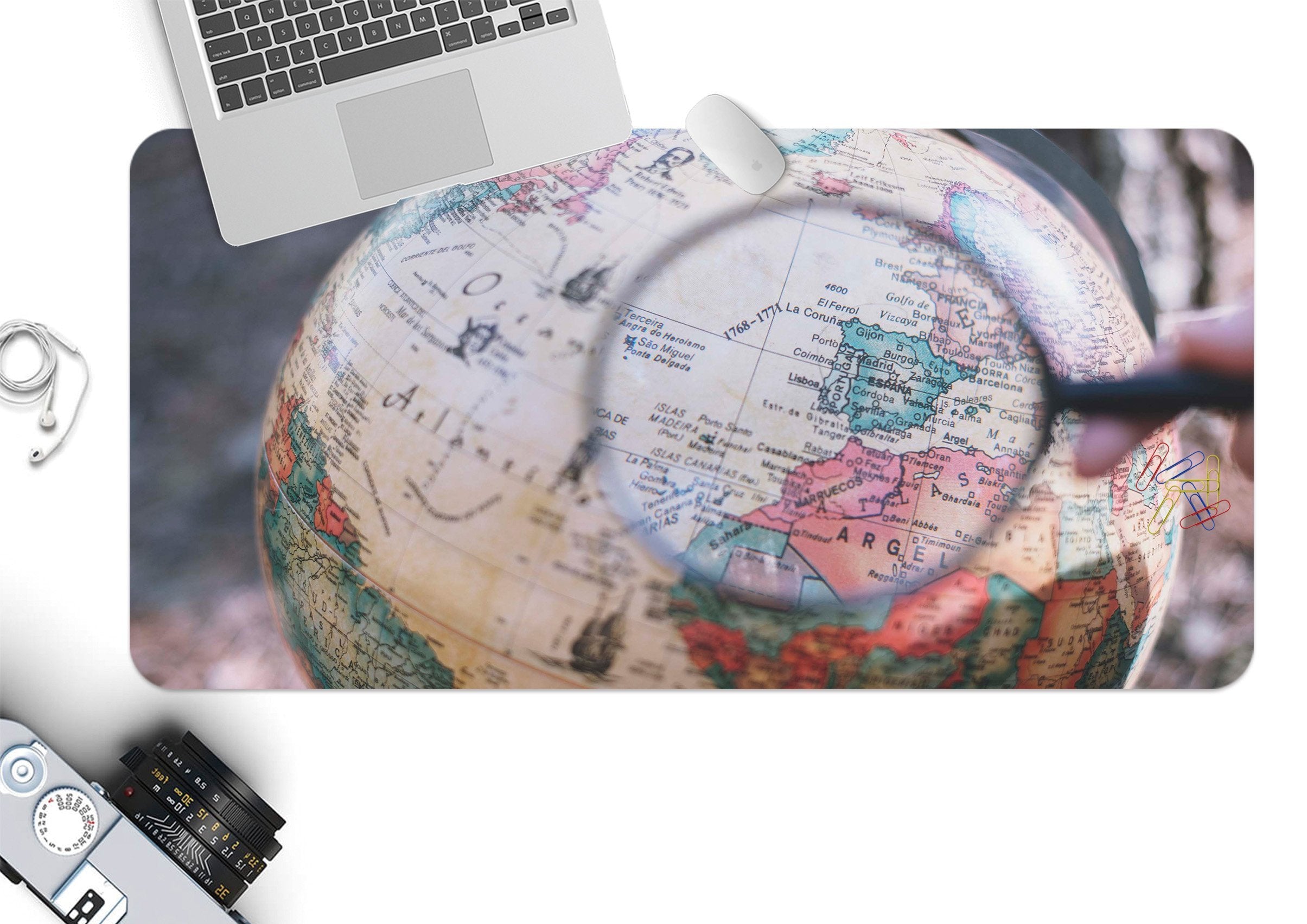 3D Magnifier Map 117 Desk Mat Mat AJ Creativity Home 