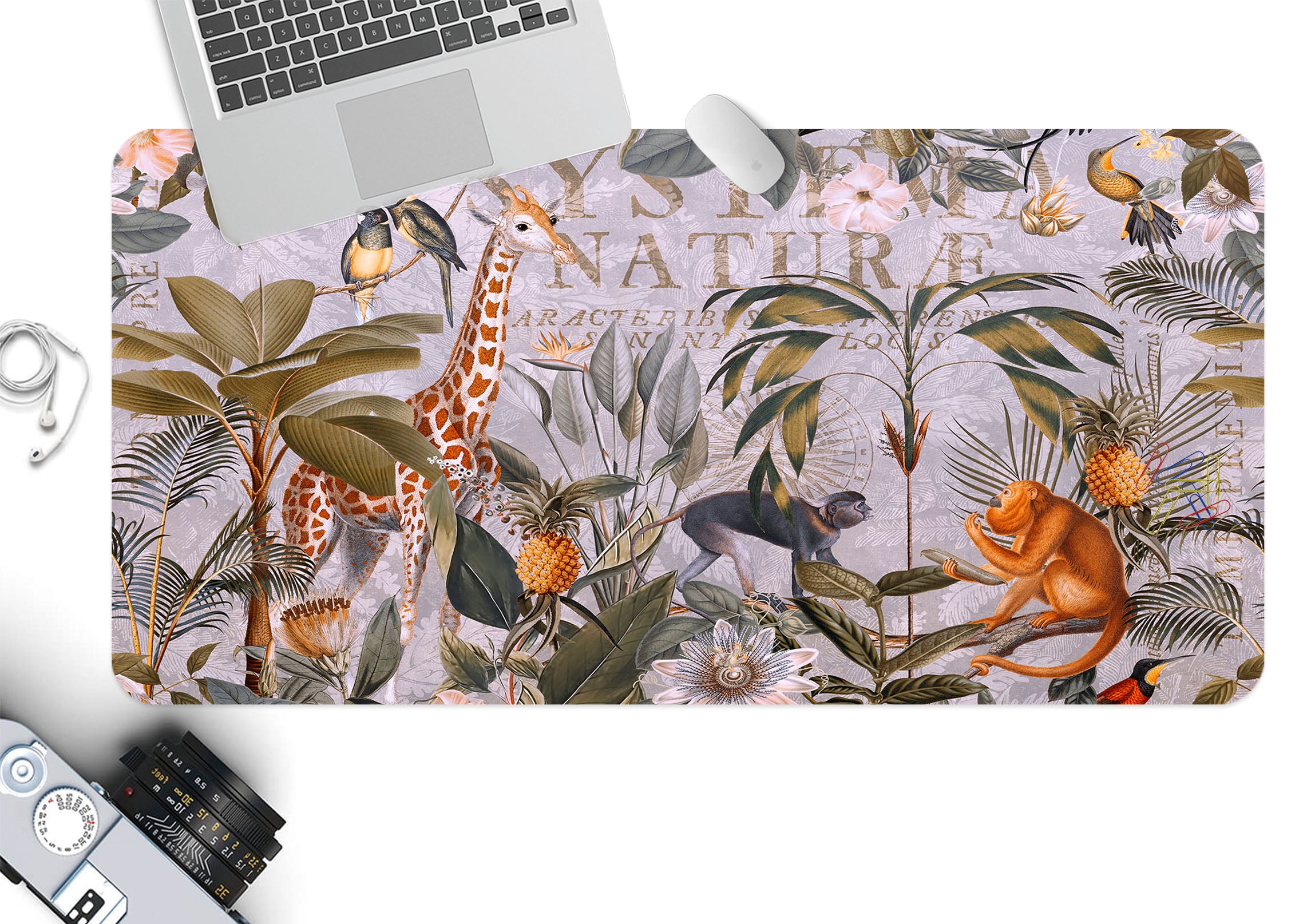 3D Animal Giraffe 5239 Andrea Haase Desk Mat