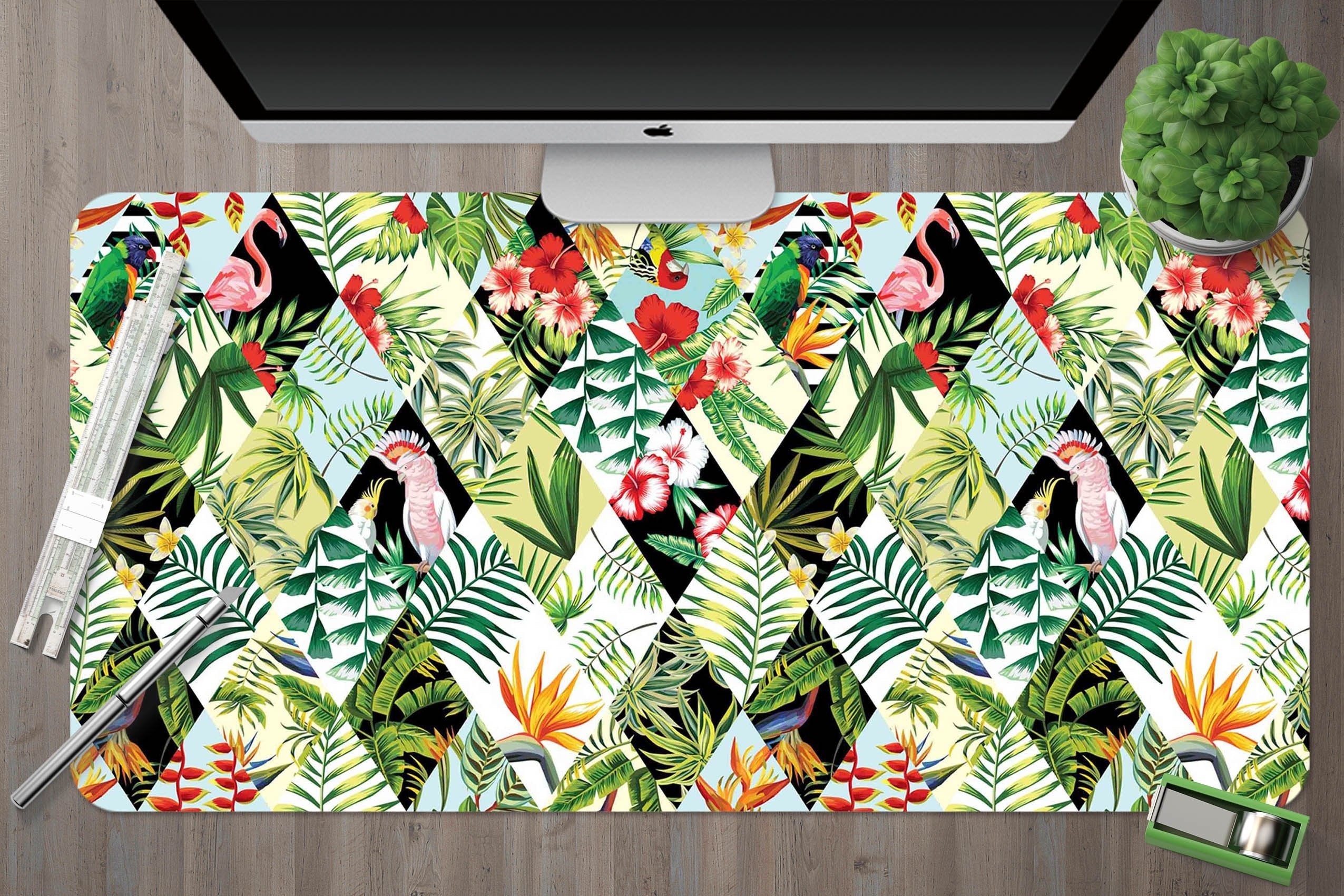 3D Diamond pattern 158 Desk Mat Mat AJ Creativity Home 