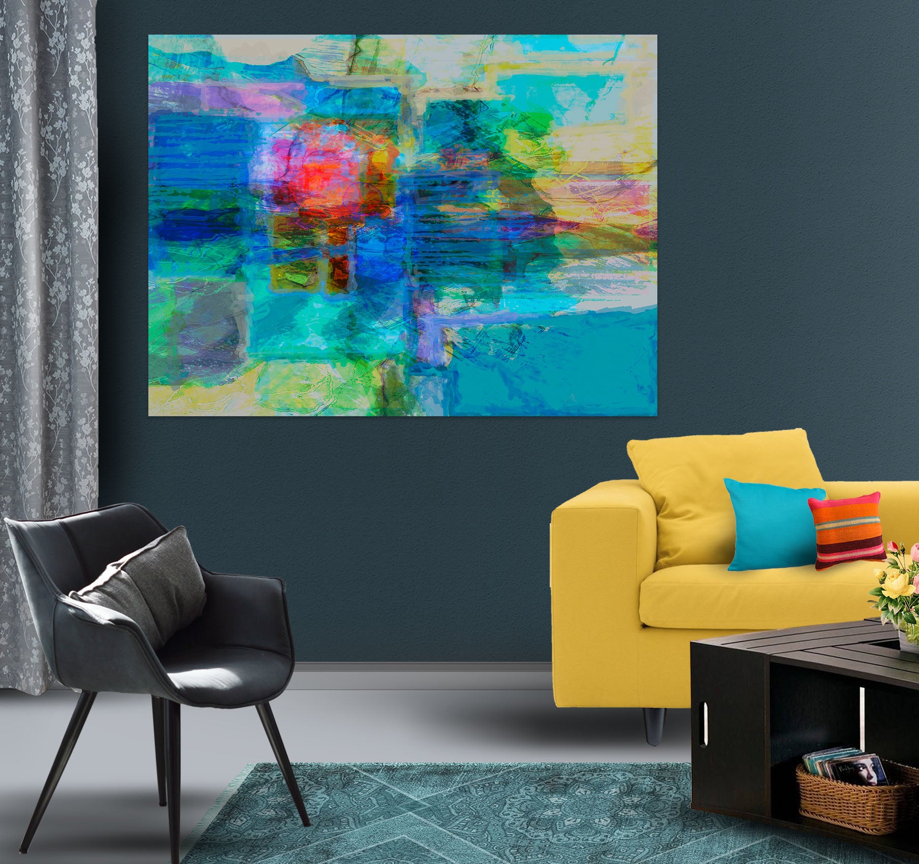 3D Sunset Sea 010 Michael Tienhaara Wall Sticker