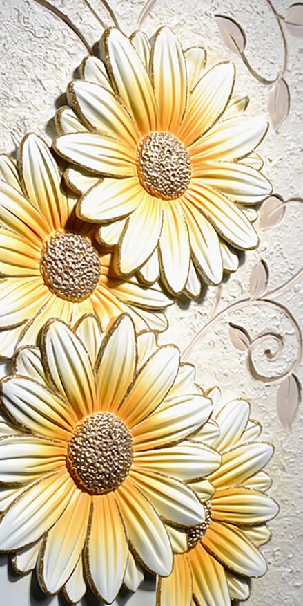 Flowers Embossed Wallpaper AJ Wallpaper 