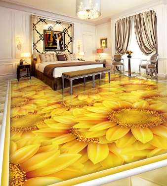 3D Flowers Blossom 011 Floor Mural Wallpaper AJ Wallpaper 2 