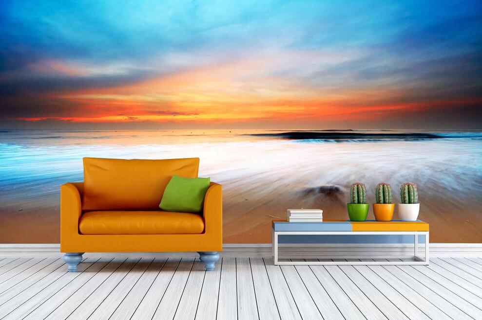 Beach Sunset Wallpaper AJ Wallpaper 