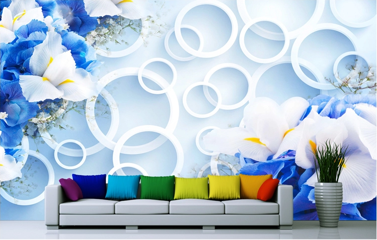 Overlapped Circles Wallpaper AJ Wallpaper 