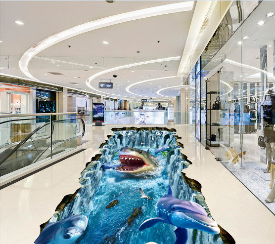 3D Ferocious Fish 264 Floor Mural  Wallpaper Murals Rug & Mat Print Epoxy waterproof bath floor