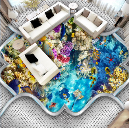 3D Underwater World 0225 Floor Mural  Wallpaper Murals Rug & Mat Print Epoxy waterproof bath floor