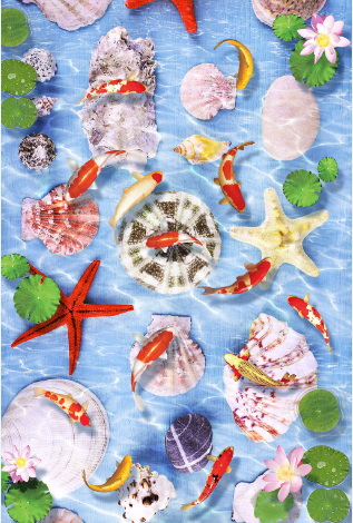 3D Colorful Lake Floor Mural Wallpaper AJ Wallpaper 2 