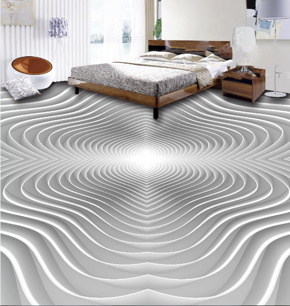 3D Zigzag Pattern 203 Floor Mural  Self-Adhesive Sticker Bathroom Non-slip Waterproof Flooring Murals