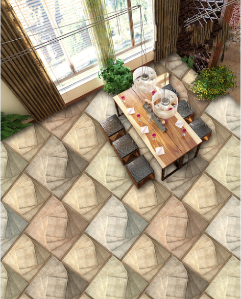3D Color Stone Carving 201 Floor Mural  Self-Adhesive Sticker Bathroom Non-slip Waterproof Flooring Murals