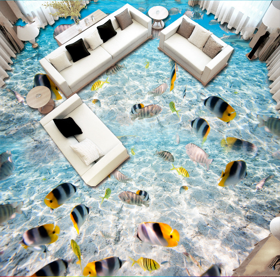 3D Underwater World 492 Floor Mural  Wallpaper Murals Rug & Mat Print Epoxy waterproof bath floor
