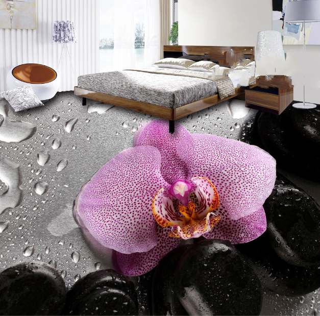 3D Fresh Flower Floor Mural Wallpaper AJ Wallpaper 2 