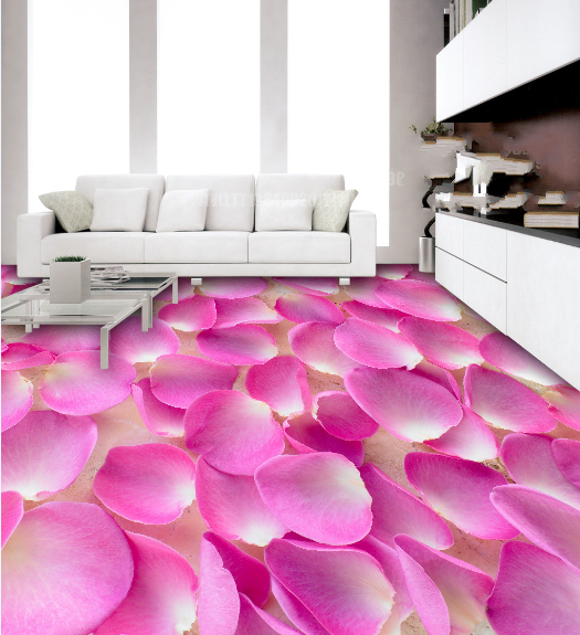3D Red Petals 176 Floor Mural Wallpaper AJ Wallpaper 2 
