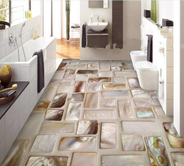 3D Horizontal And Vertical 448 Floor Mural  Wallpaper Murals Rug & Mat Print Epoxy waterproof bath floor