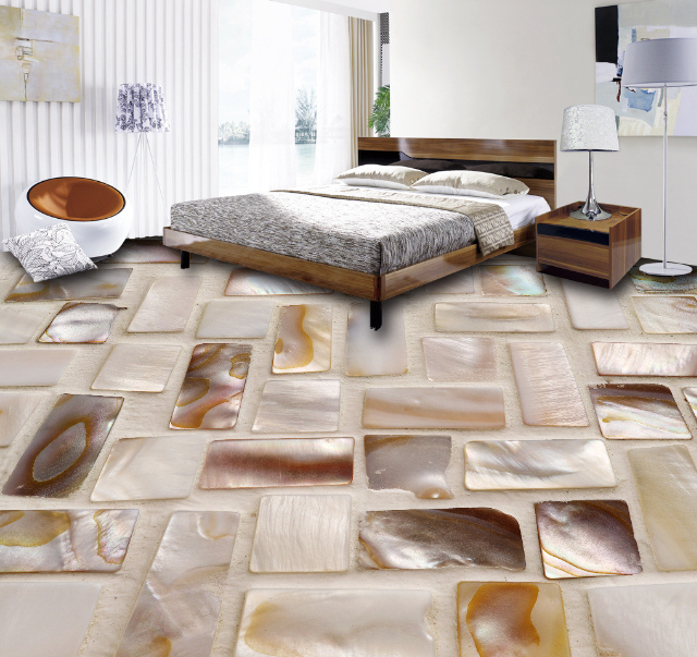 3D Shell Pattern Floor Mural Wallpaper AJ Wallpaper 2 