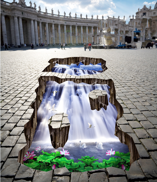 3D Beautiful Waterfall 439 Floor Mural  Wallpaper Murals Rug & Mat Print Epoxy waterproof bath floor