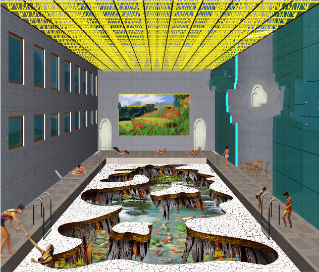 3D Koi Koi 436 Floor Mural  Wallpaper Murals Rug & Mat Print Epoxy waterproof bath floor