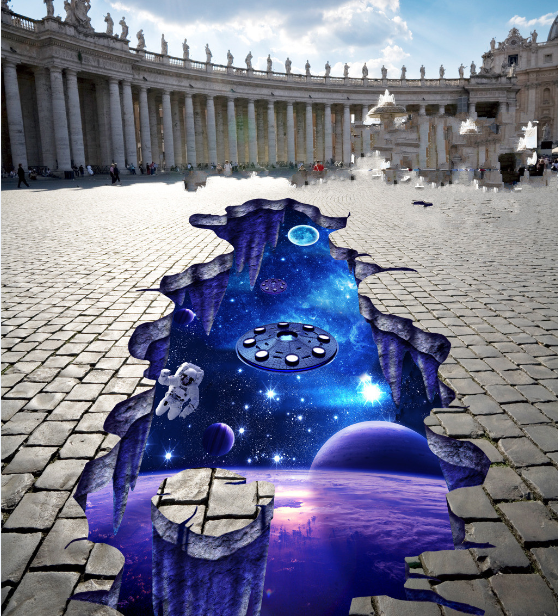 3D Interstellar Exploration 432 Floor Mural  Wallpaper Murals Rug & Mat Print Epoxy waterproof bath floor