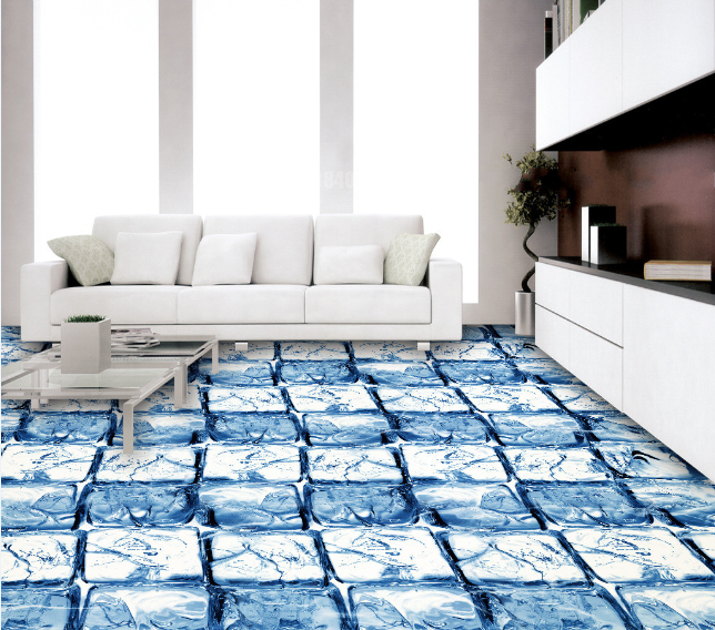 3D Ice Cube Arrangement 408 Floor Mural  Wallpaper Murals Rug & Mat Print Epoxy waterproof bath floor