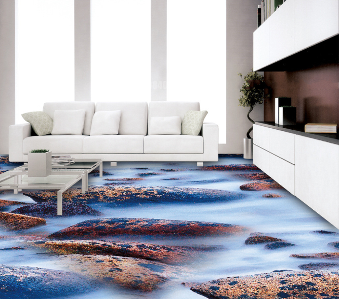 3D Cloudy Stone 406 Floor Mural  Wallpaper Murals Rug & Mat Print Epoxy waterproof bath floor
