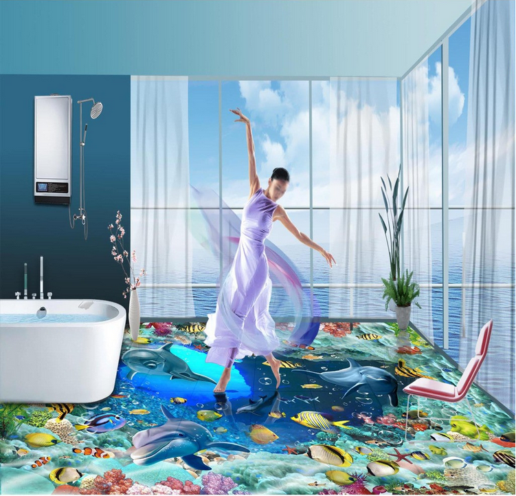 3D Mysterious Ocean Floor Mural Wallpaper AJ Wallpaper 2 