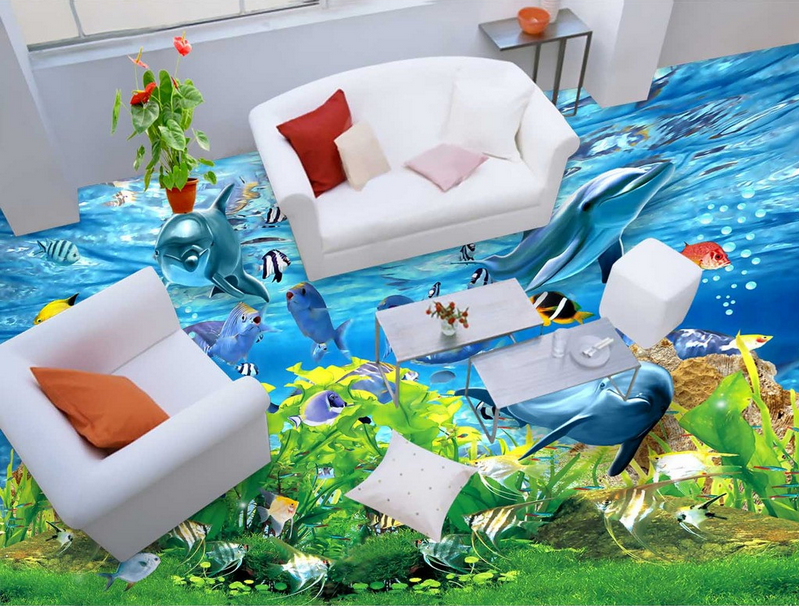 3D Beautiful Sea Floor Mural Wallpaper AJ Wallpaper 2 