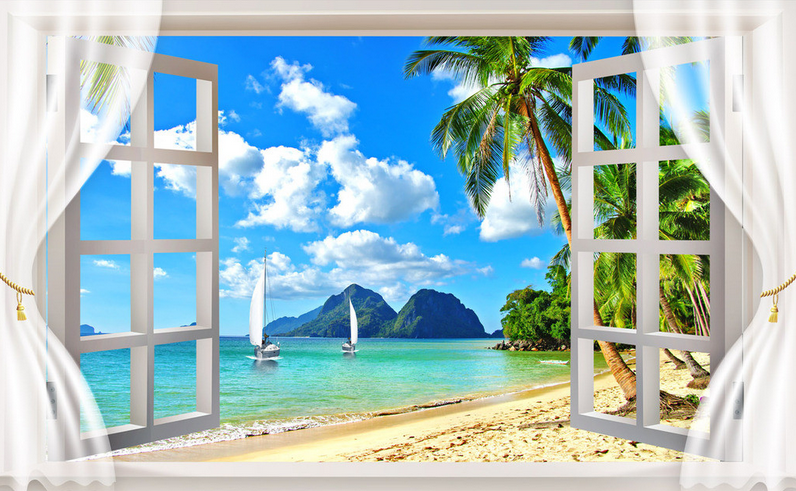 Window Beach Wallpaper AJ Wallpaper 