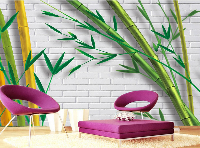 Colored Bamboos Wallpaper AJ Wallpaper 