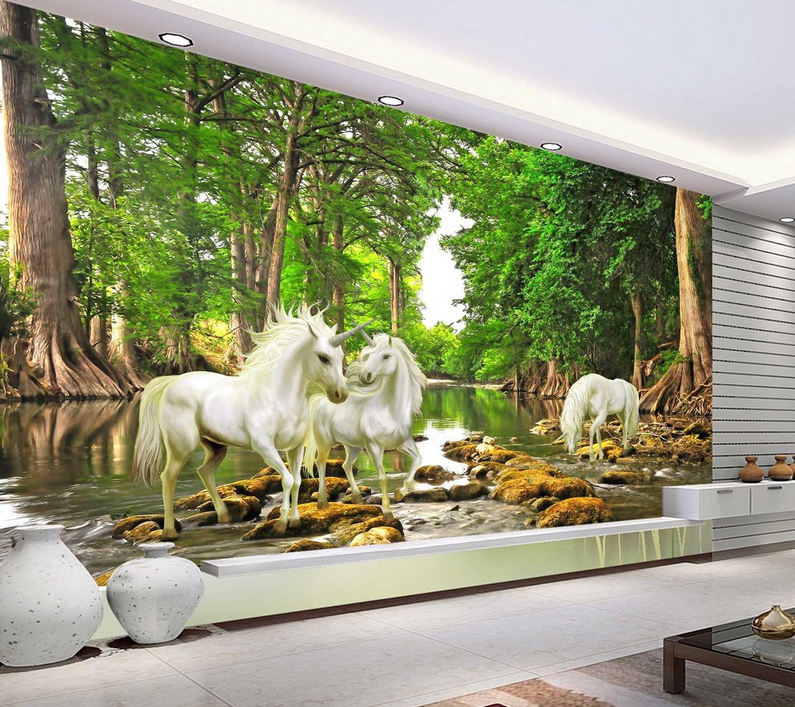 Forest River Unicorns Wallpaper AJ Wallpaper 2 
