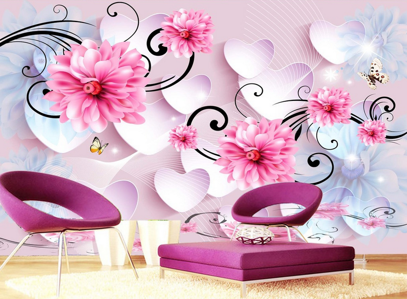Romantic Pink Blossoms Wallpaper AJ Wallpaper 