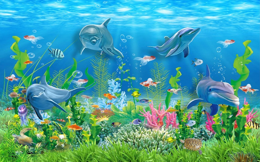 Seabed Fishes Wallpaper AJ Wallpaper 2 