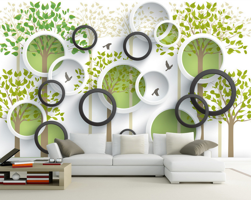 Beautiful Green Circles Wallpaper AJ Wallpaper 2 