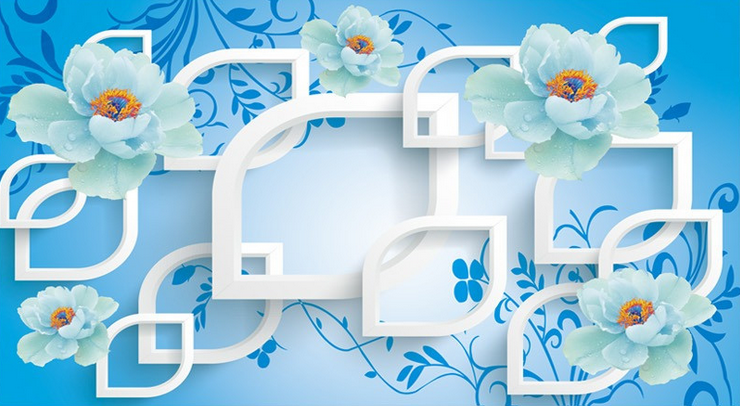 Fresh Flowers And Patterns Wallpaper AJ Wallpaper 