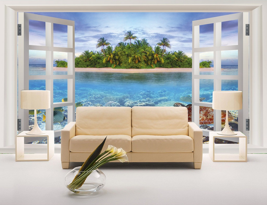 Window Sea World Wallpaper AJ Wallpaper 