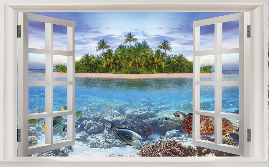 Window Sea World Wallpaper AJ Wallpaper 