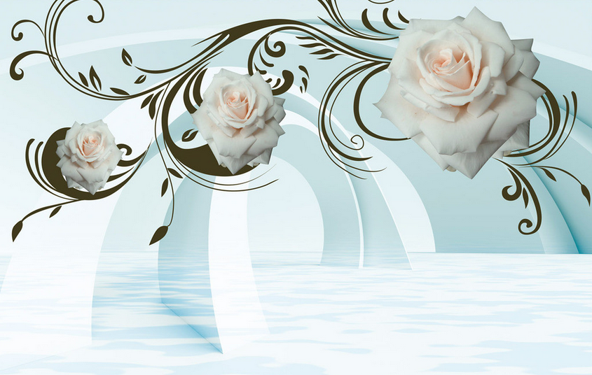 Roses And Arches Wallpaper AJ Wallpaper 