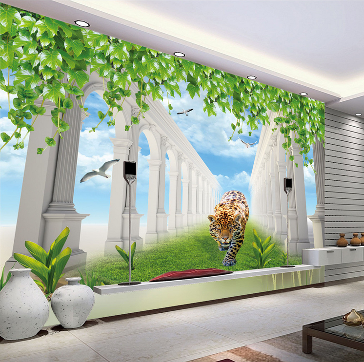 Leopard Corridor Wallpaper AJ Wallpaper 