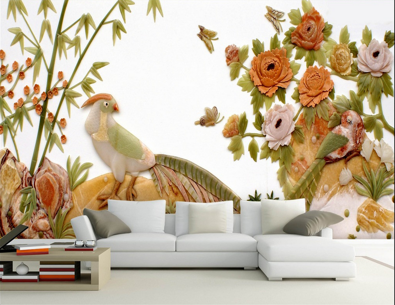 Anaglyph Birds Wallpaper AJ Wallpaper 