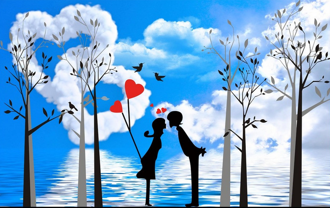 Romantic Lovers Wallpaper AJ Wallpaper 