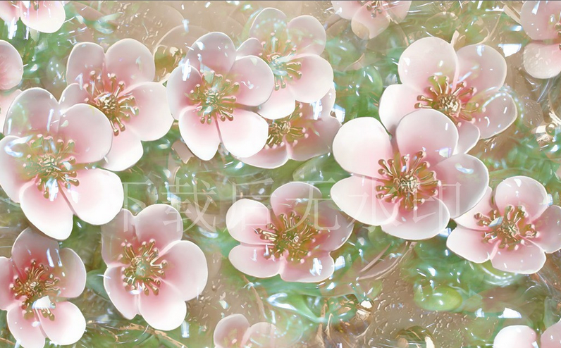 Delicate Pink Flowers Wallpaper AJ Wallpaper 