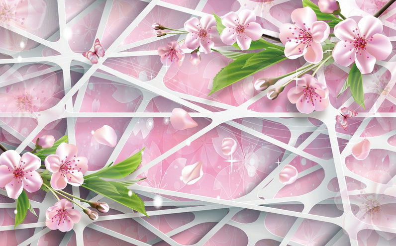 Romantic Peach Blossoms Wallpaper AJ Wallpaper 