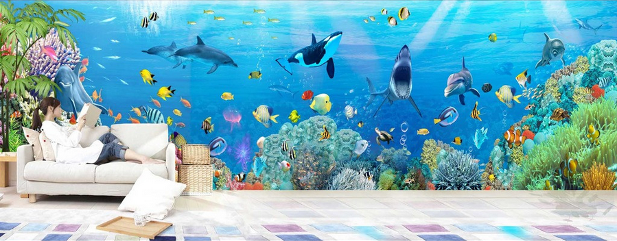 Colorful Ocean World Wallpaper AJ Wallpaper 