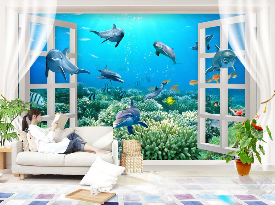 Window Ocean World Wallpaper AJ Wallpaper 