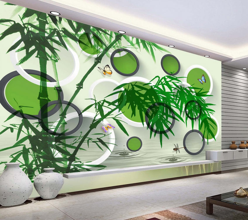 Bamboos And Insects Wallpaper AJ Wallpaper 